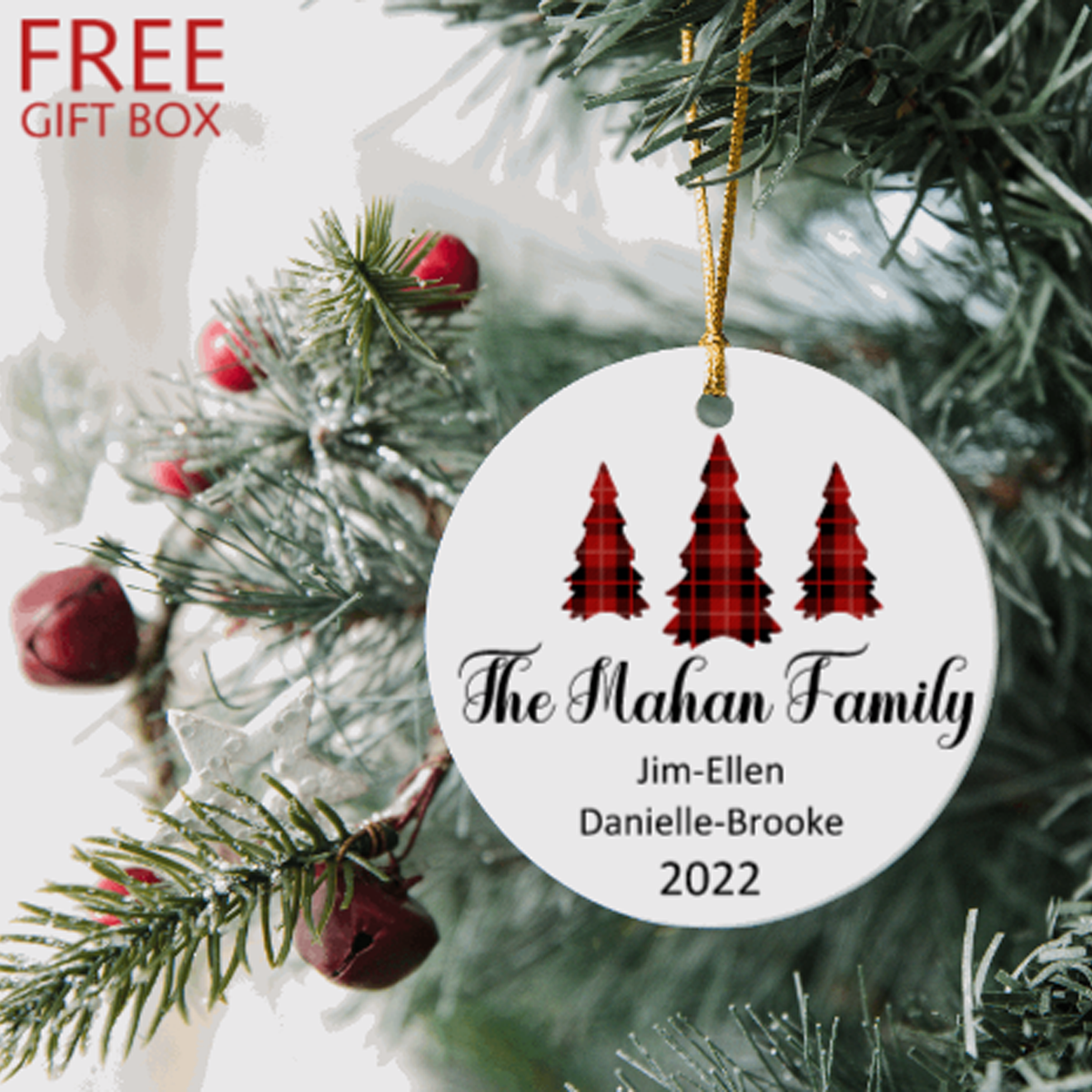 Personalized Family Christmas Ornament