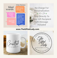 Personalized Holiday Blue Truck Mug