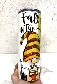Autumn Gnome 20 oz Skinny Tumbler