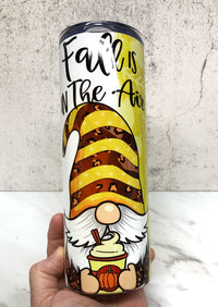 Autumn Gnome 20 oz Skinny Tumbler