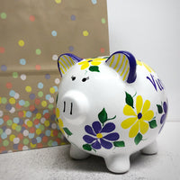 Personalized Painted Piggy Bank