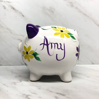 Personalized Painted Piggy Bank
