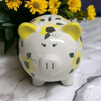 Ready to Ship Painted Piggy Bank