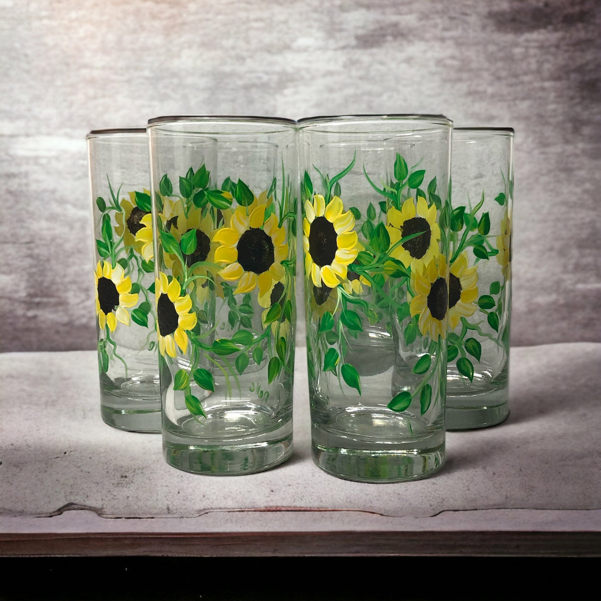Sunflower Lemonade Tumblers (Set of 4)