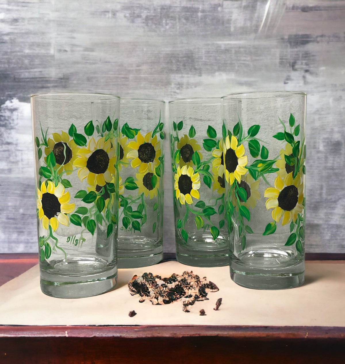 Sunflower Lemonade Tumblers (Set of 4)