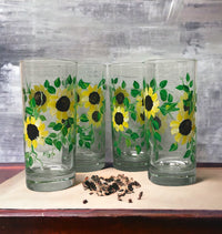 Sunflower Lemonade Tumblers (Set of 4)