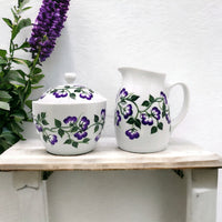 Hand Painted Cream and Sugar Set (Ready to Ship)