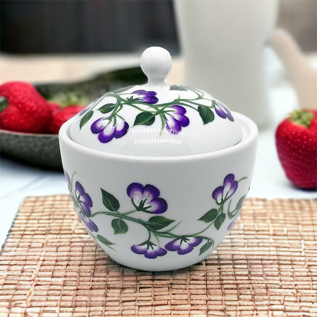 Hand Painted Cream and Sugar Set