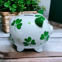 Personalized Shamrock Piggy Bank