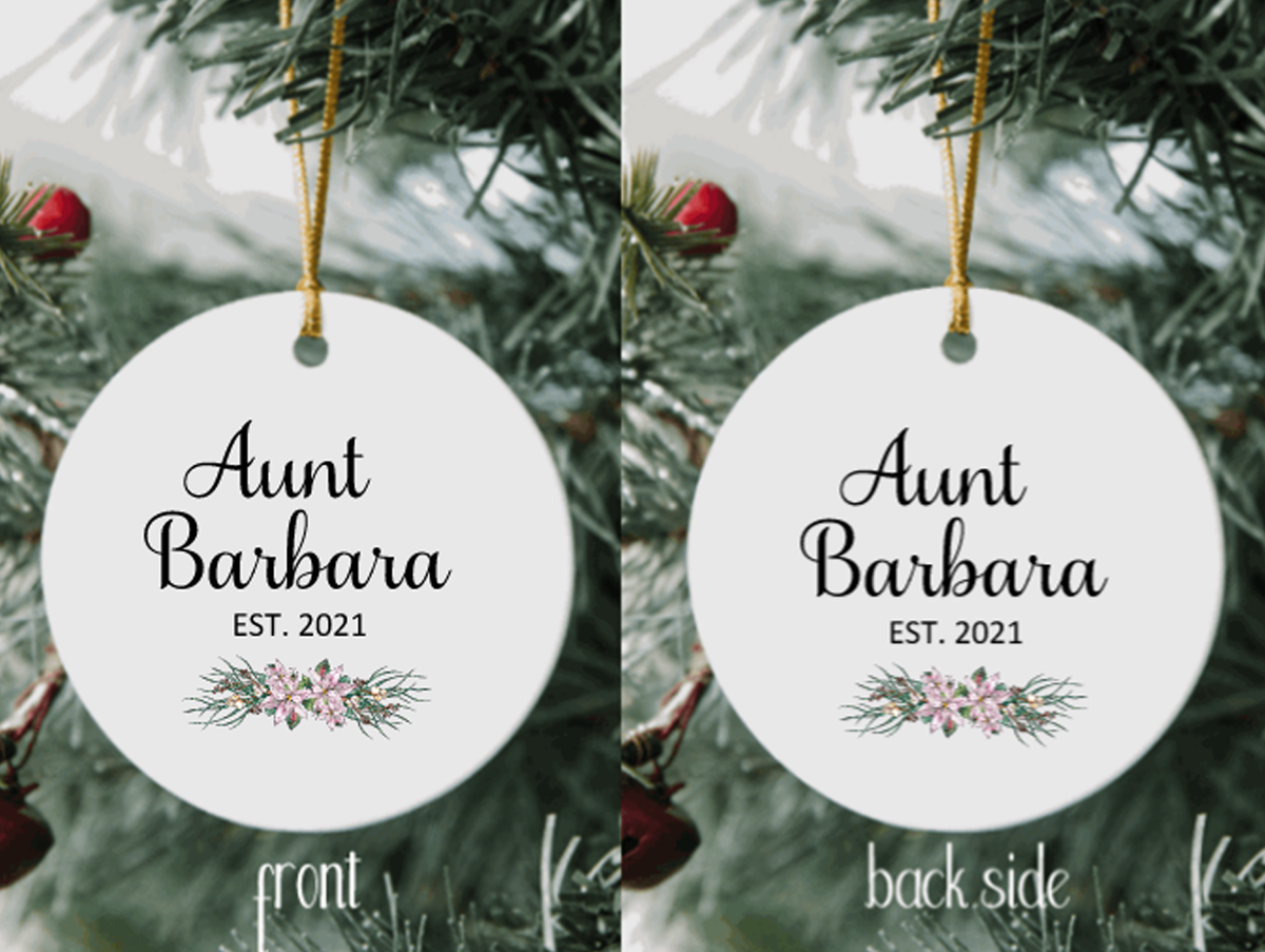 Aunt Christmas Ornament