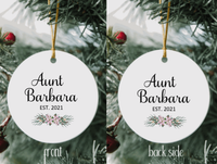Aunt Christmas Ornament