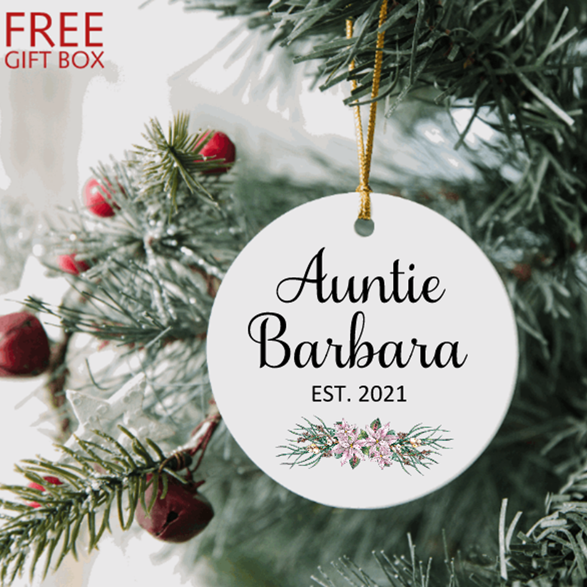 Aunt Christmas Ornament