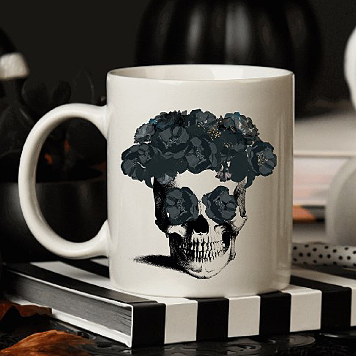 Halloween Skull Mug