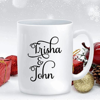 Personalized Holiday Blue Truck Mug
