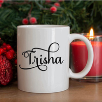 Personalized Holiday Blue Truck Mug
