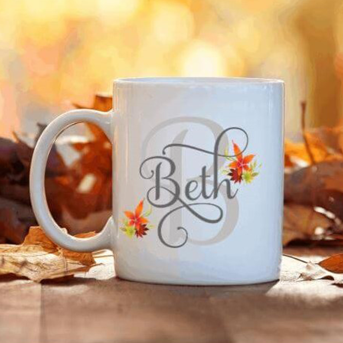 Personalized Autumn Mug