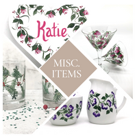 Painted Rosebud Martini Glasses (Set of 2)