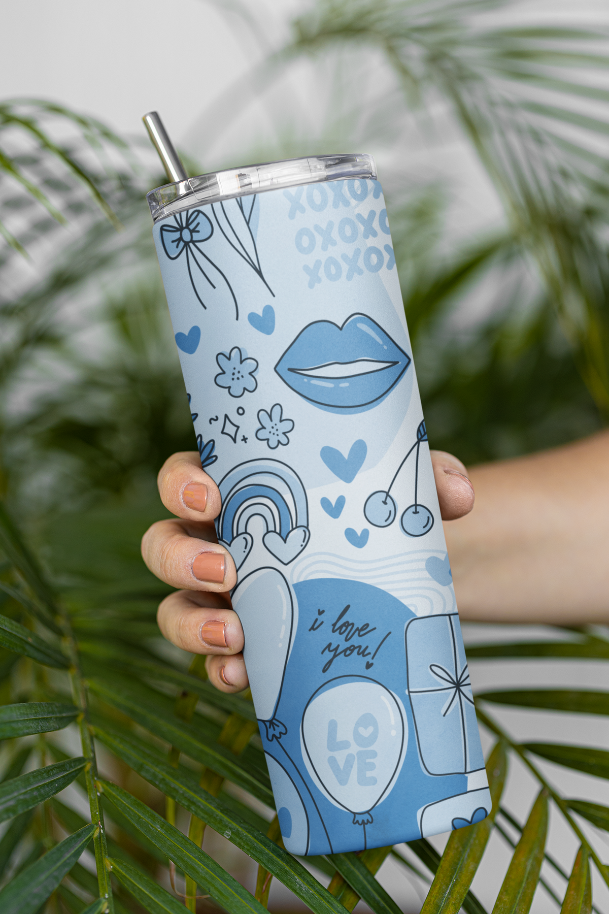 Ready to Ship Valentine 20 oz Skinny Tumbler