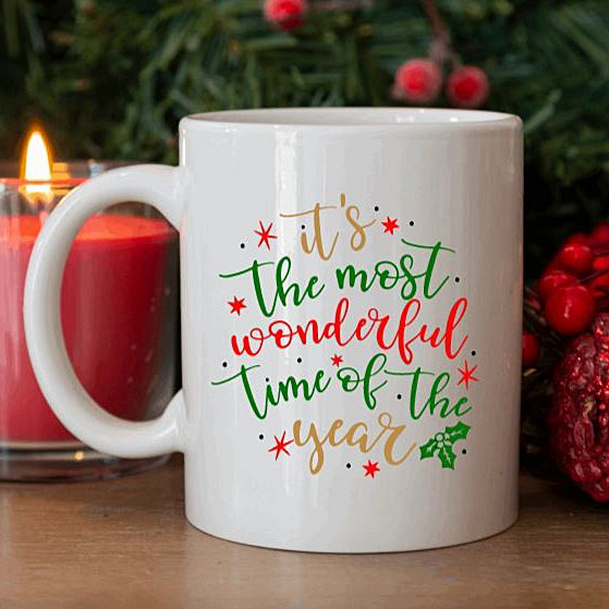 Personalized Holiday Coffee Mug