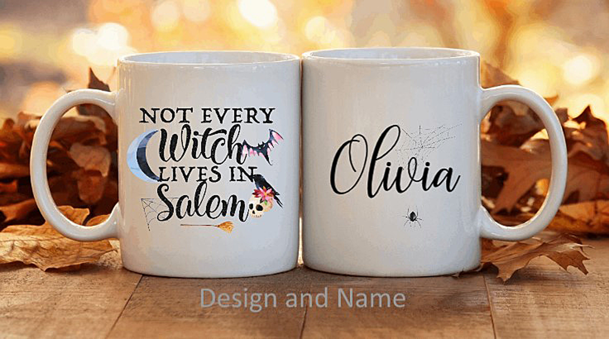 Funny, Personalized Witch Coffee Mug