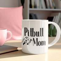 Pitbull Mom Personalized Mug