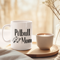 Pitbull Mom Personalized Mug