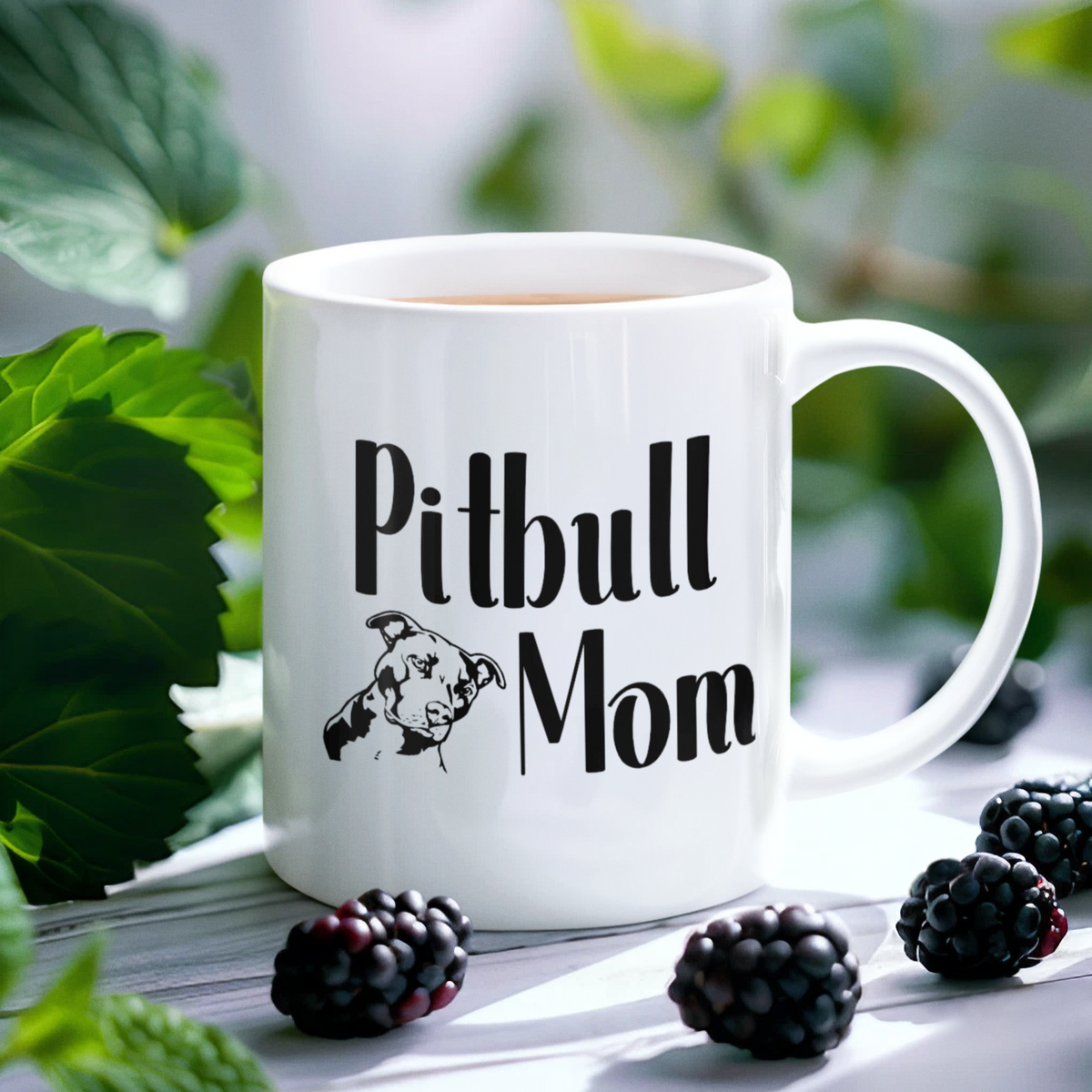 Pitbull Mom Personalized Mug