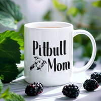 Pitbull Mom Personalized Mug