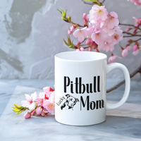 Pitbull Mom Personalized Mug