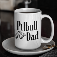 Pitbull Dad Personalized Mug