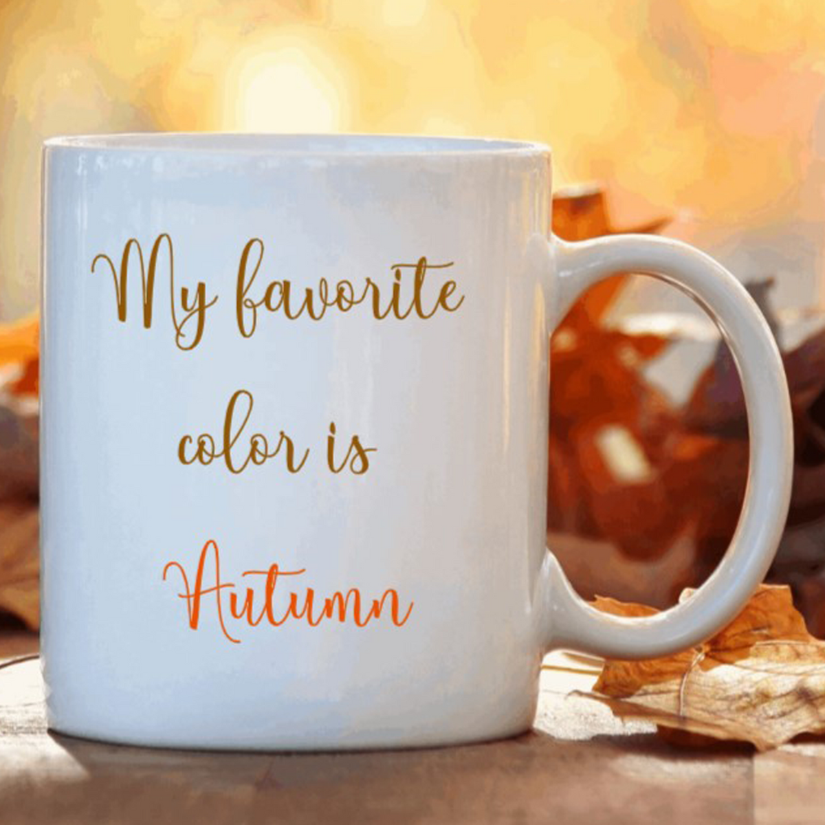 My Favorite Color is Autumn Mug