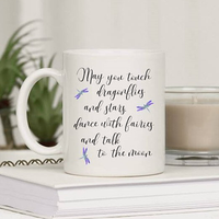 Purple Dragonfly Personalized Mug