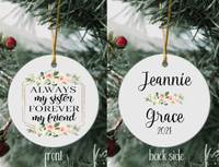 Sister Holiday Ornament