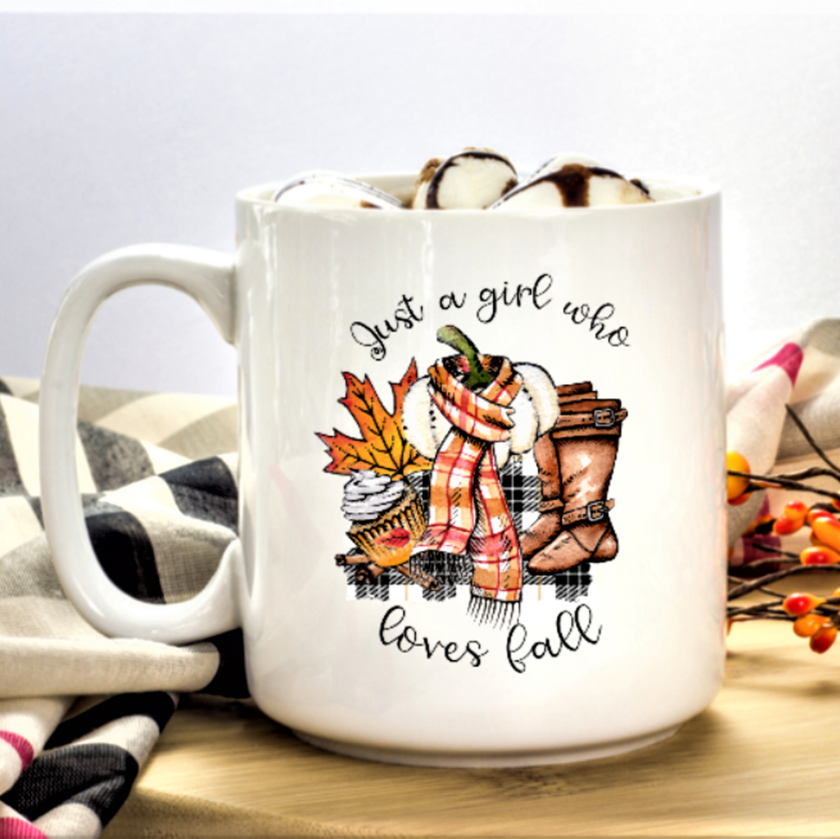 Girl Who Loves Fall Mug