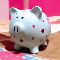 Pink Multi-Dot Piggy Bank