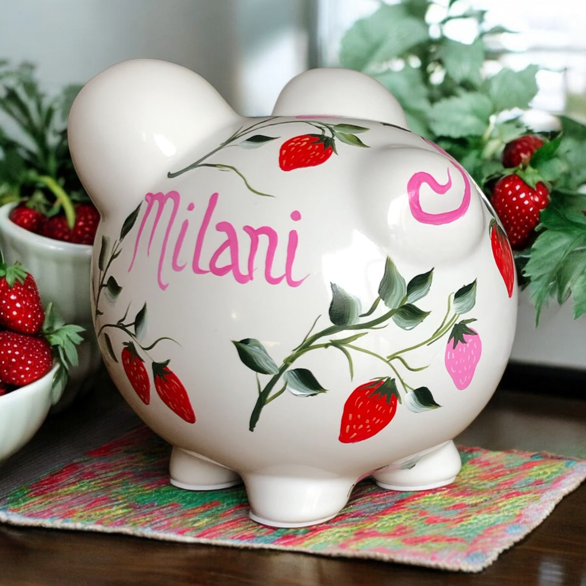 Strawberry Piggy Bank