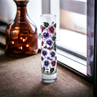 Hand Painted Floral Bud Vase