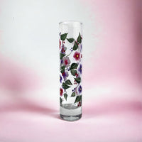 Hand Painted Floral Bud Vase