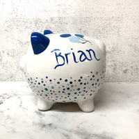 Personalized Hand Painted Piggy Bank