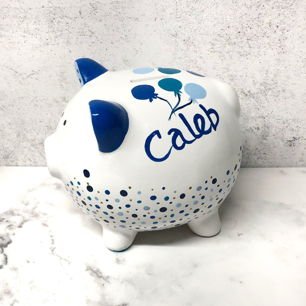 Personalized Hand Painted Piggy Bank