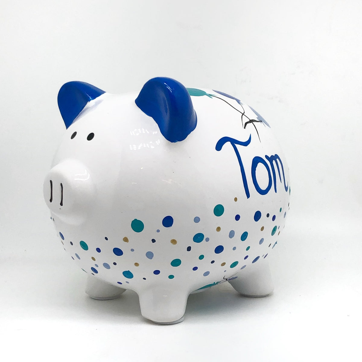 Personalized Hand Painted Piggy Bank