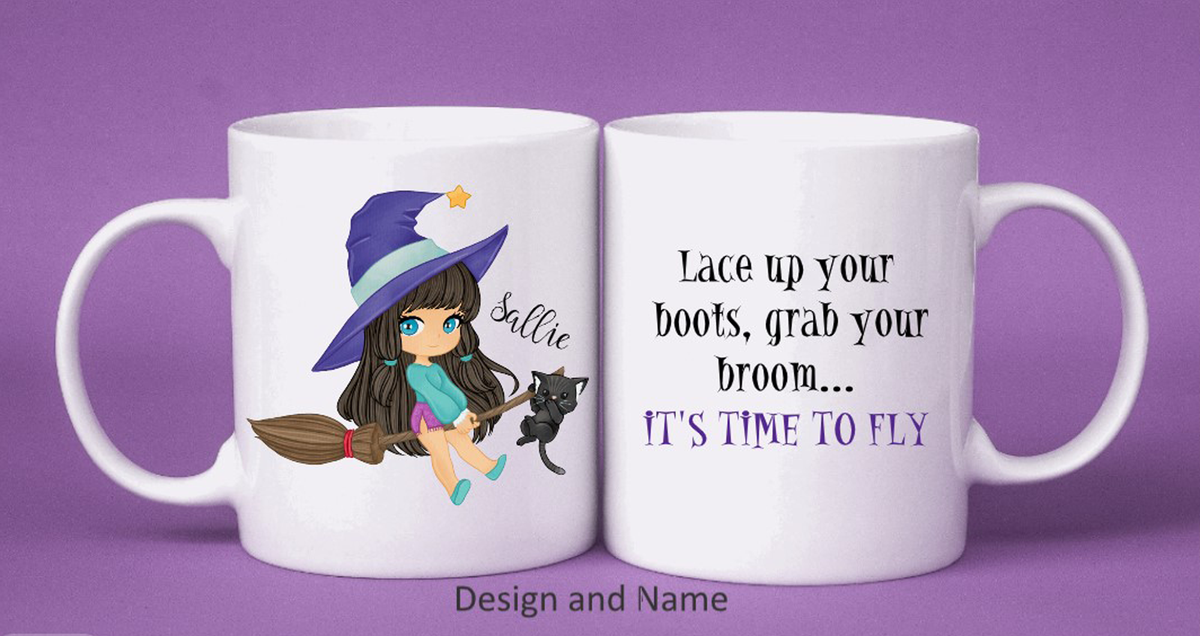 Cute Little Witch Halloween Mug