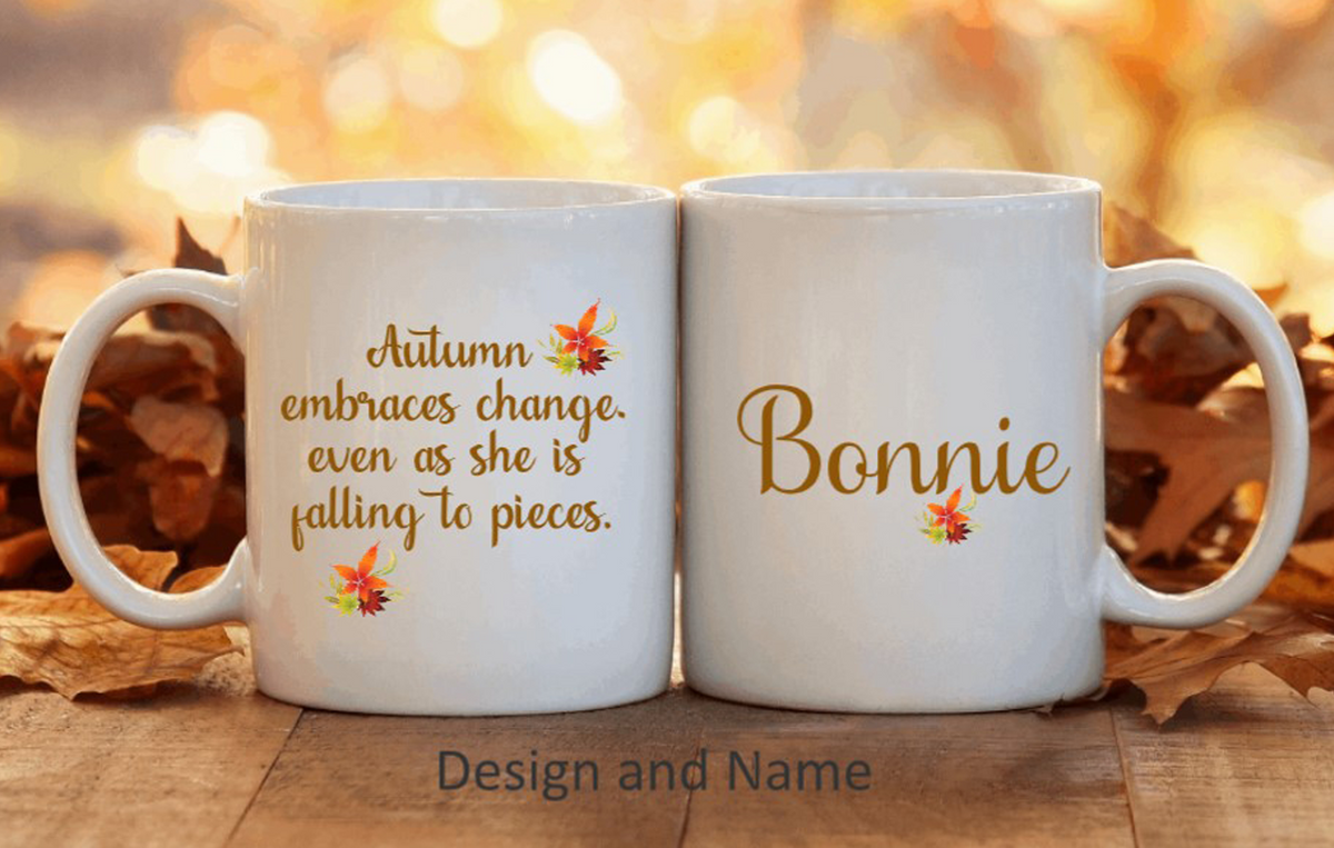 Autumn Embraces Change Coffee Mug