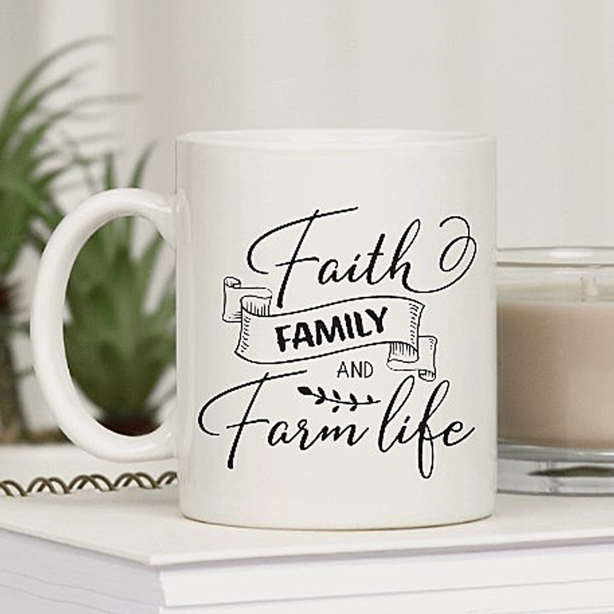 Faith, Family, Farm Life Personalized Mug