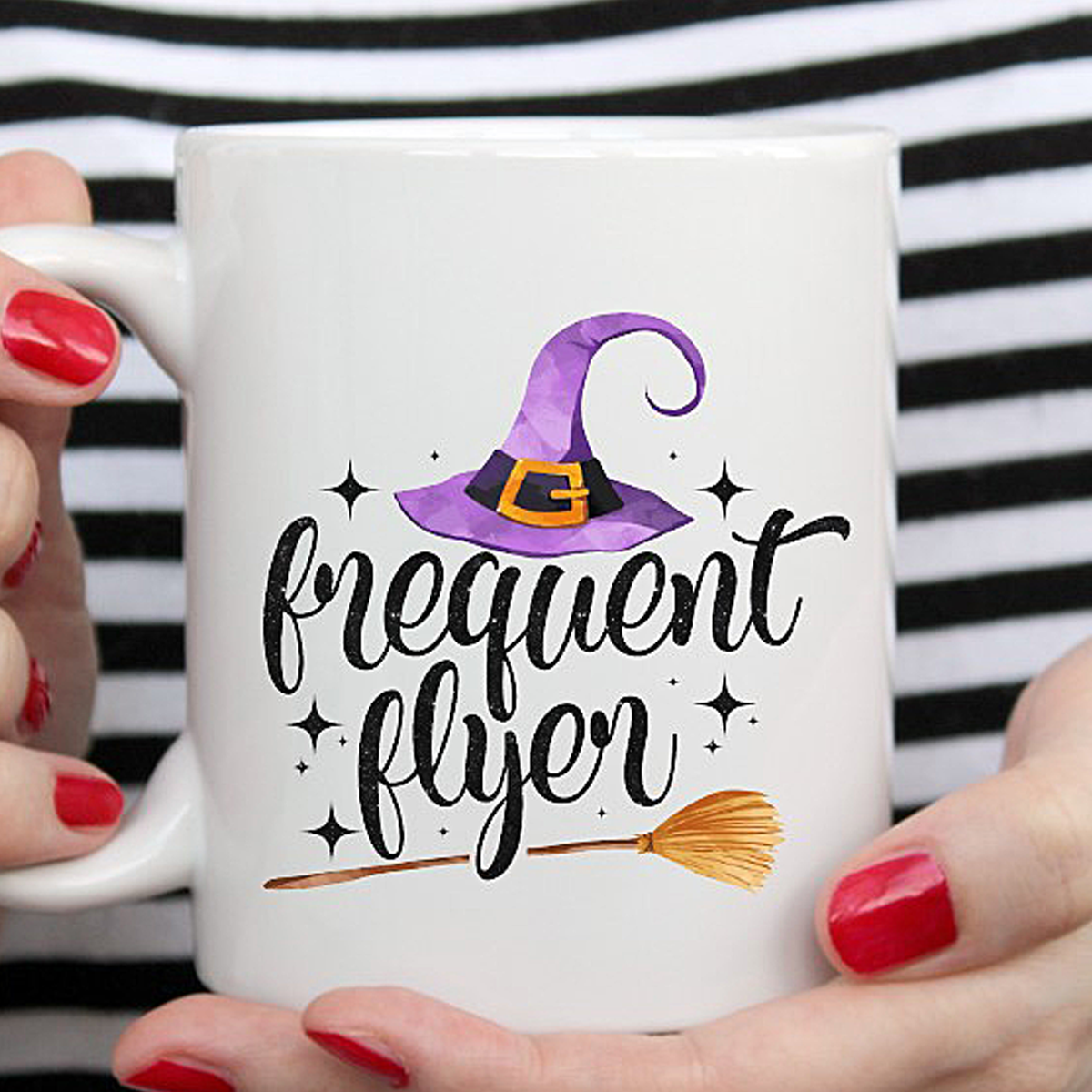 Frequent Flyer Personalized Halloween Mug