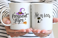 Frequent Flyer Personalized Halloween Mug