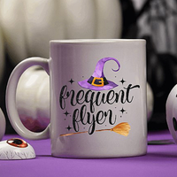 Frequent Flyer Personalized Halloween Mug