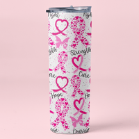 Breast Cancer 20 oz Skinny Tumbler