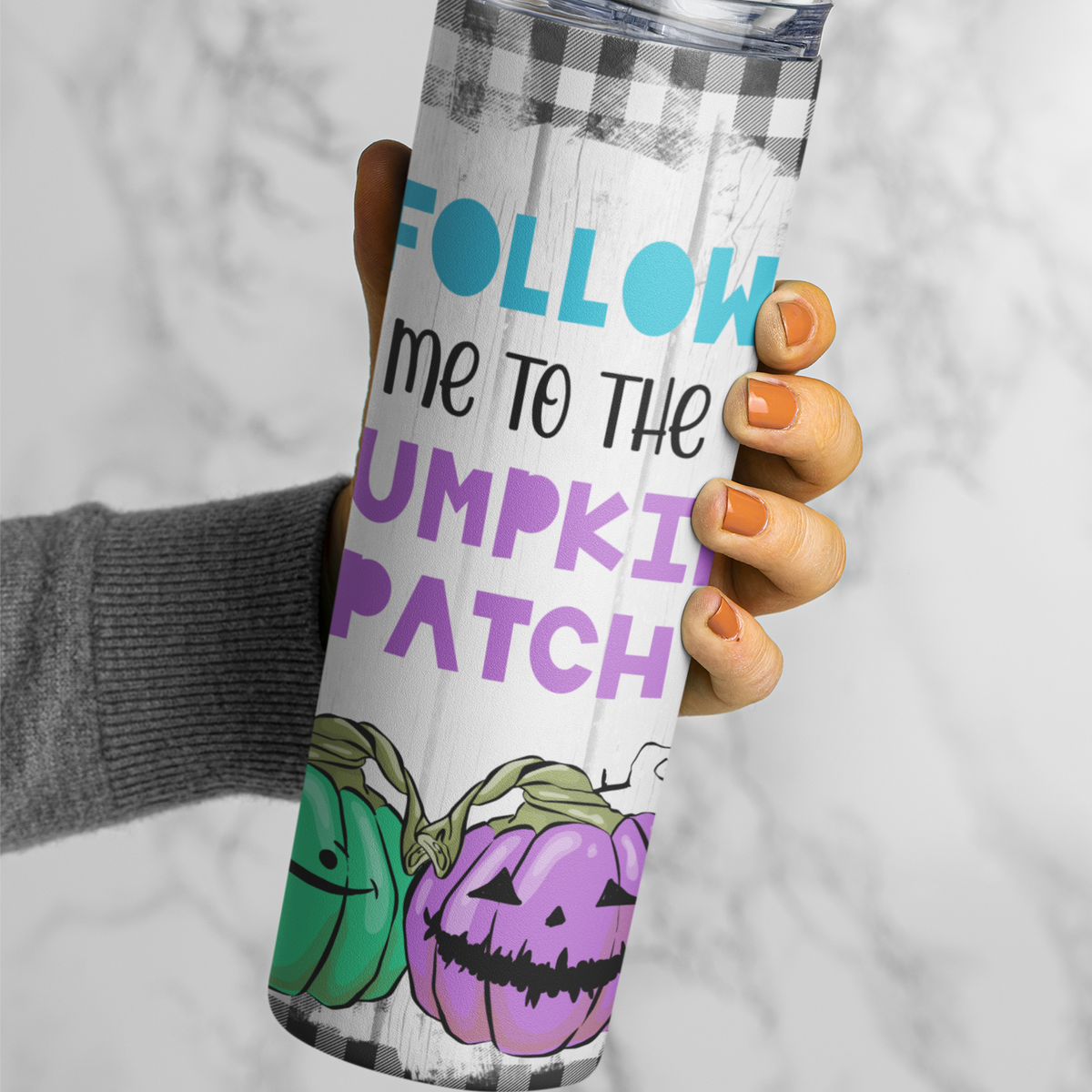 Pumpkin Patch Autumn Skinny Tumbler