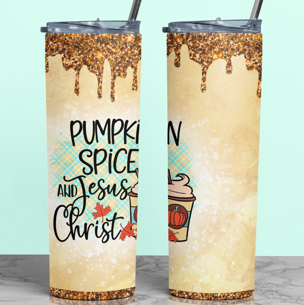 Pumpkin Spice Skinny Tumbler